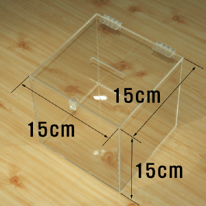 아크릴 상자 15 x 15 x 15cm 모금함(5mm 투명)
